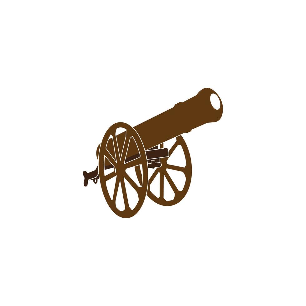 old cannon icon vector