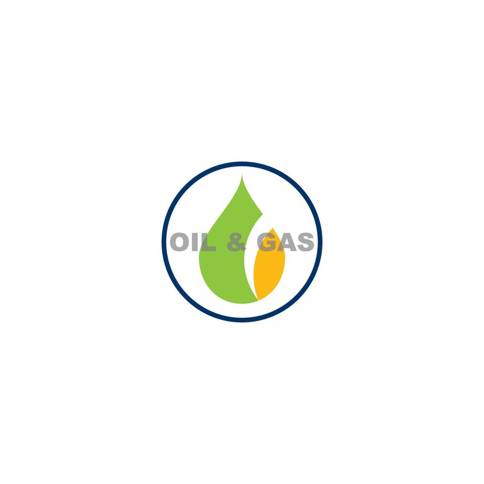 Logotipo de petróleo y gas. vector