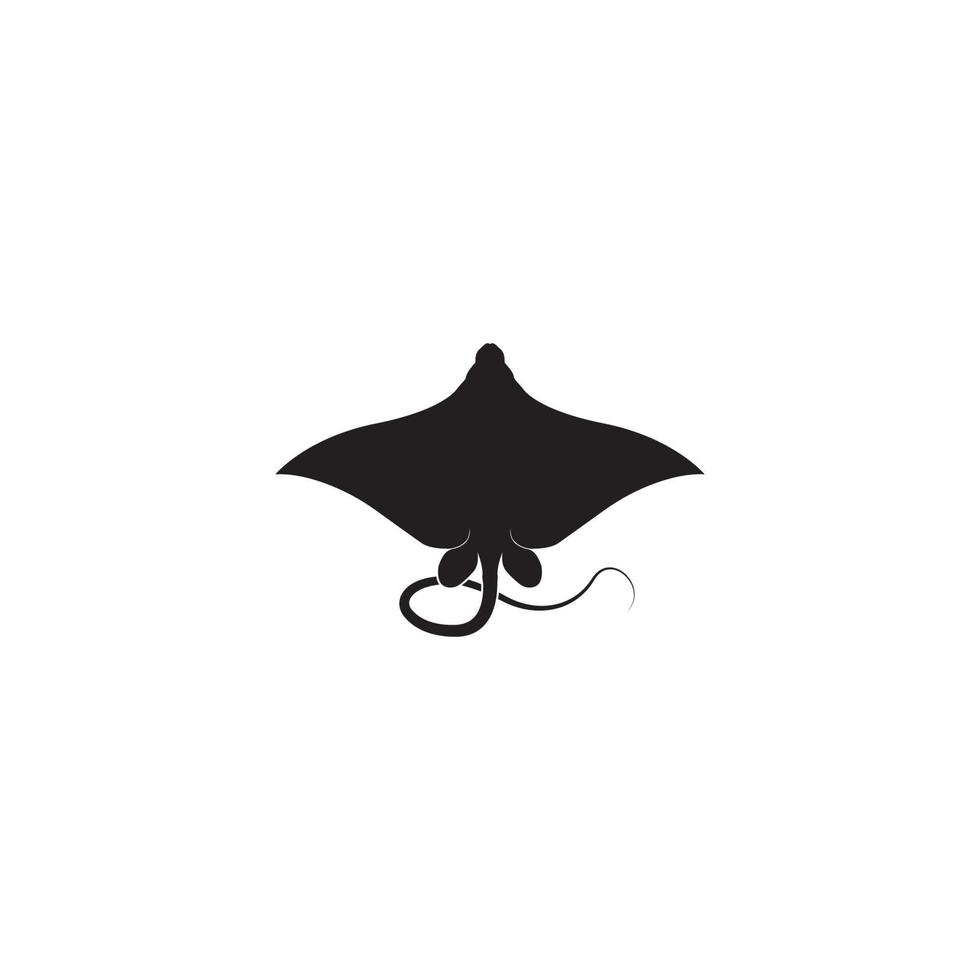 stingray logo vector illustration symbol design.