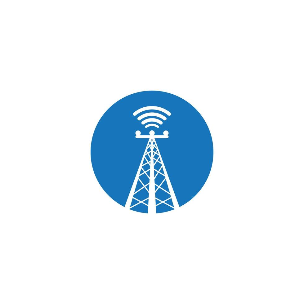 Network tower icon vector