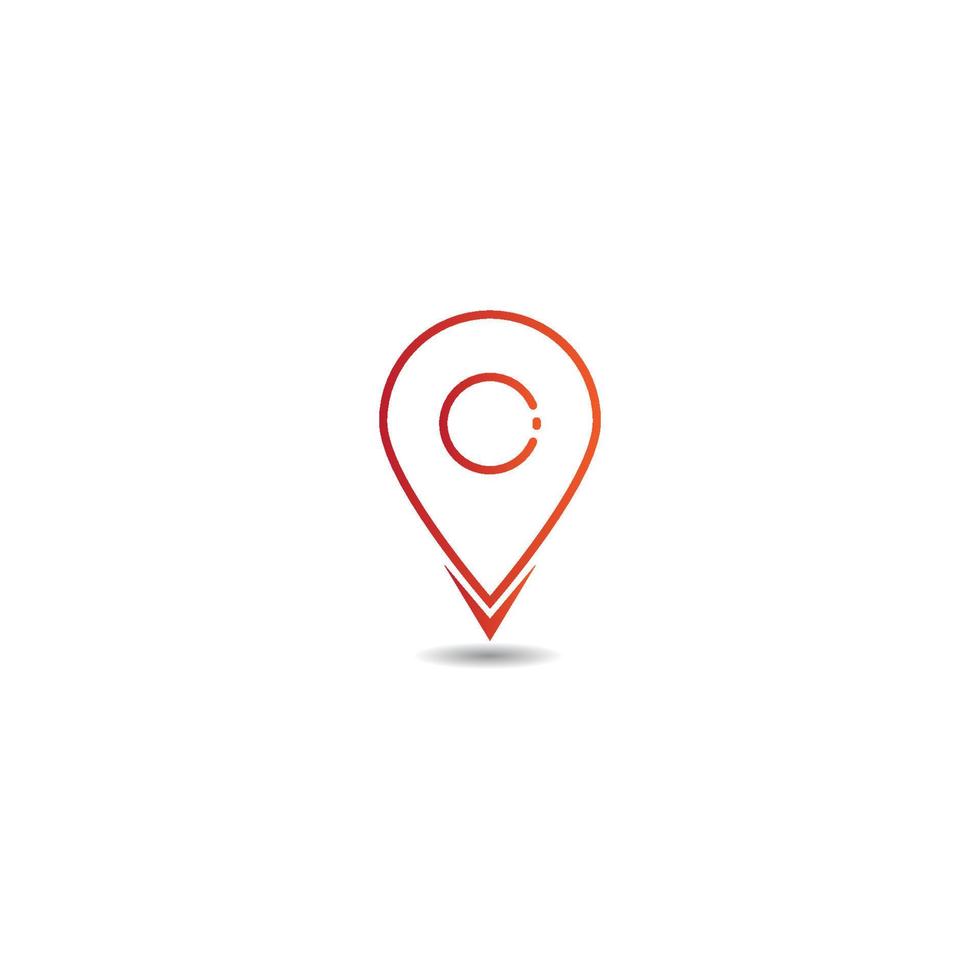 map point icon vector