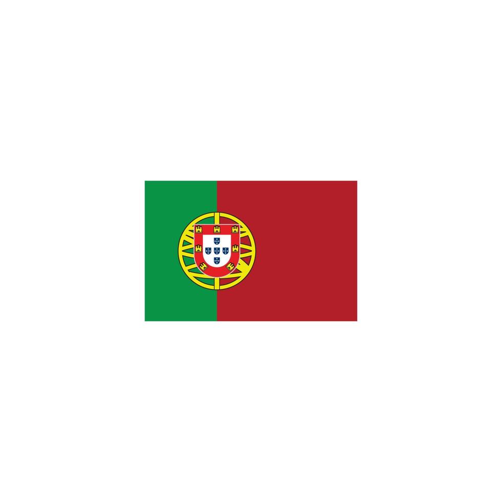 Portugal flag logo vector