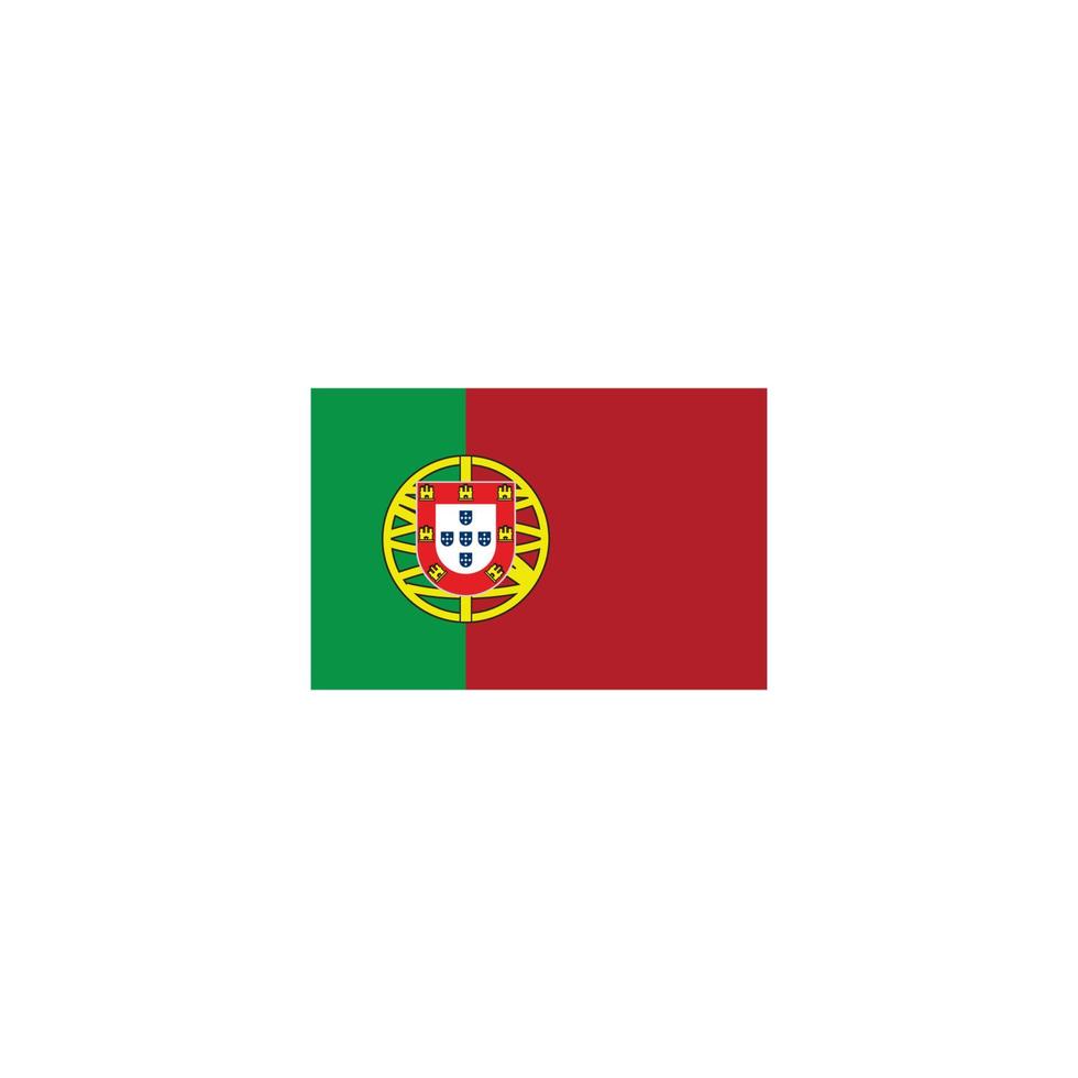 logotipo de la bandera portuguesa vector