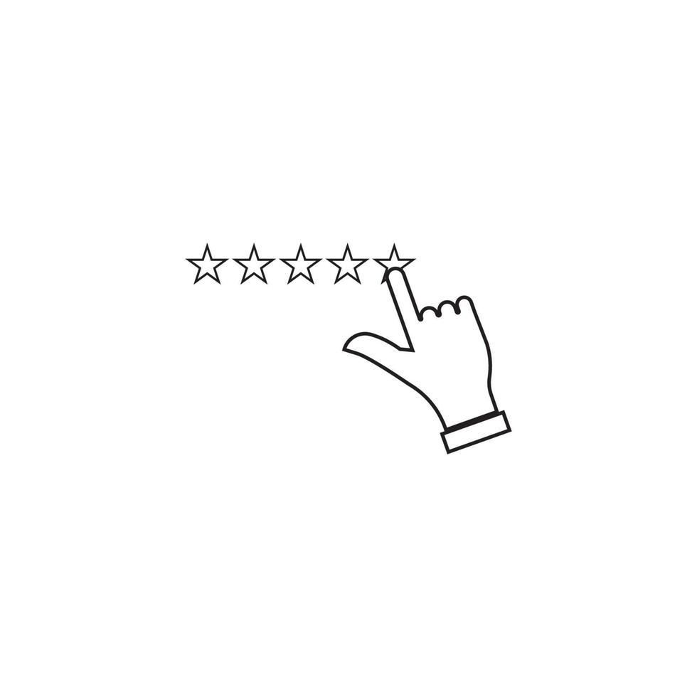 Rating or Review icon vector