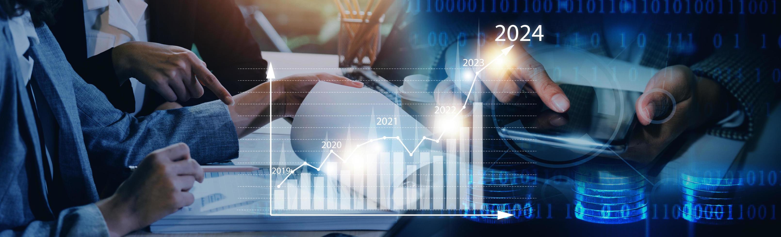 business finance technology and investment trading trader investor. Stock Market Investments Funds and Digital Assets. businessman analyzing forex trading graph financial data. photo