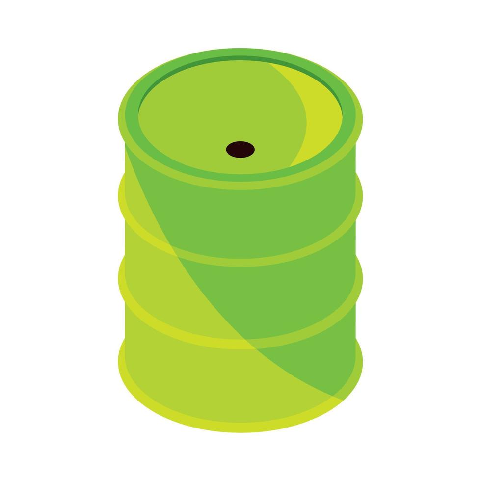 green fuel barrel vector