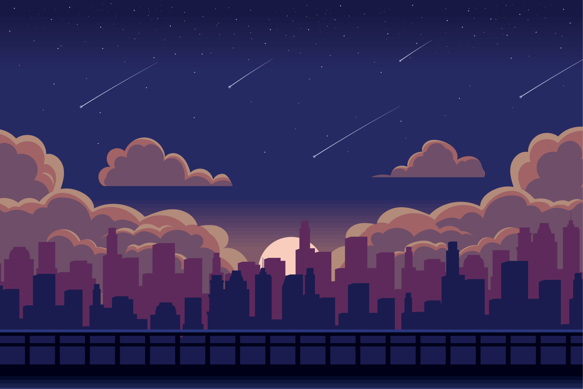 Anime night city HD wallpapers  Pxfuel