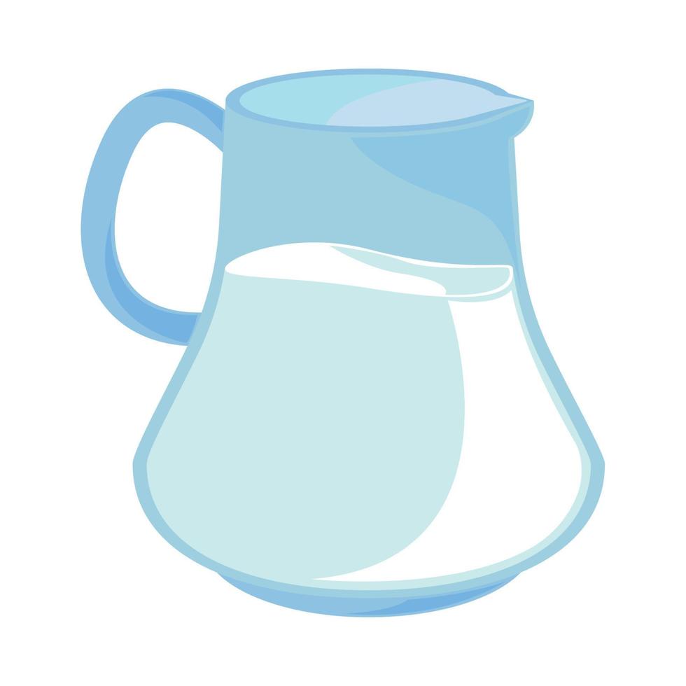 pitcher with milk vector