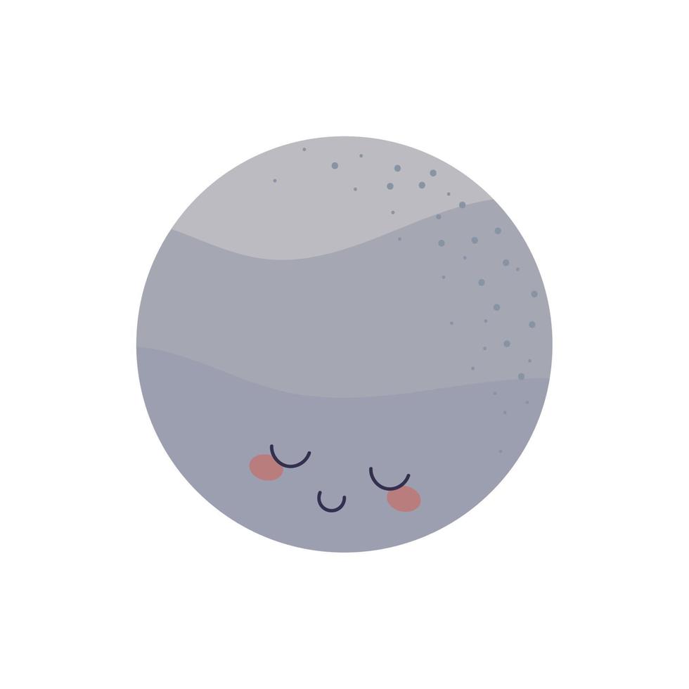 cute moon space vector