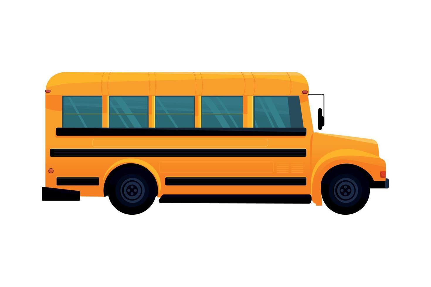 school bus icon vector