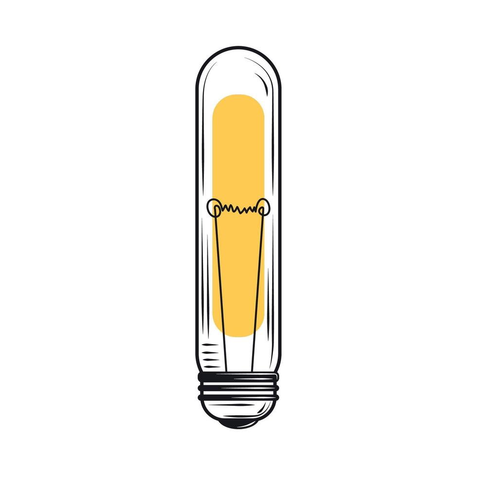 led bulb electricity vector