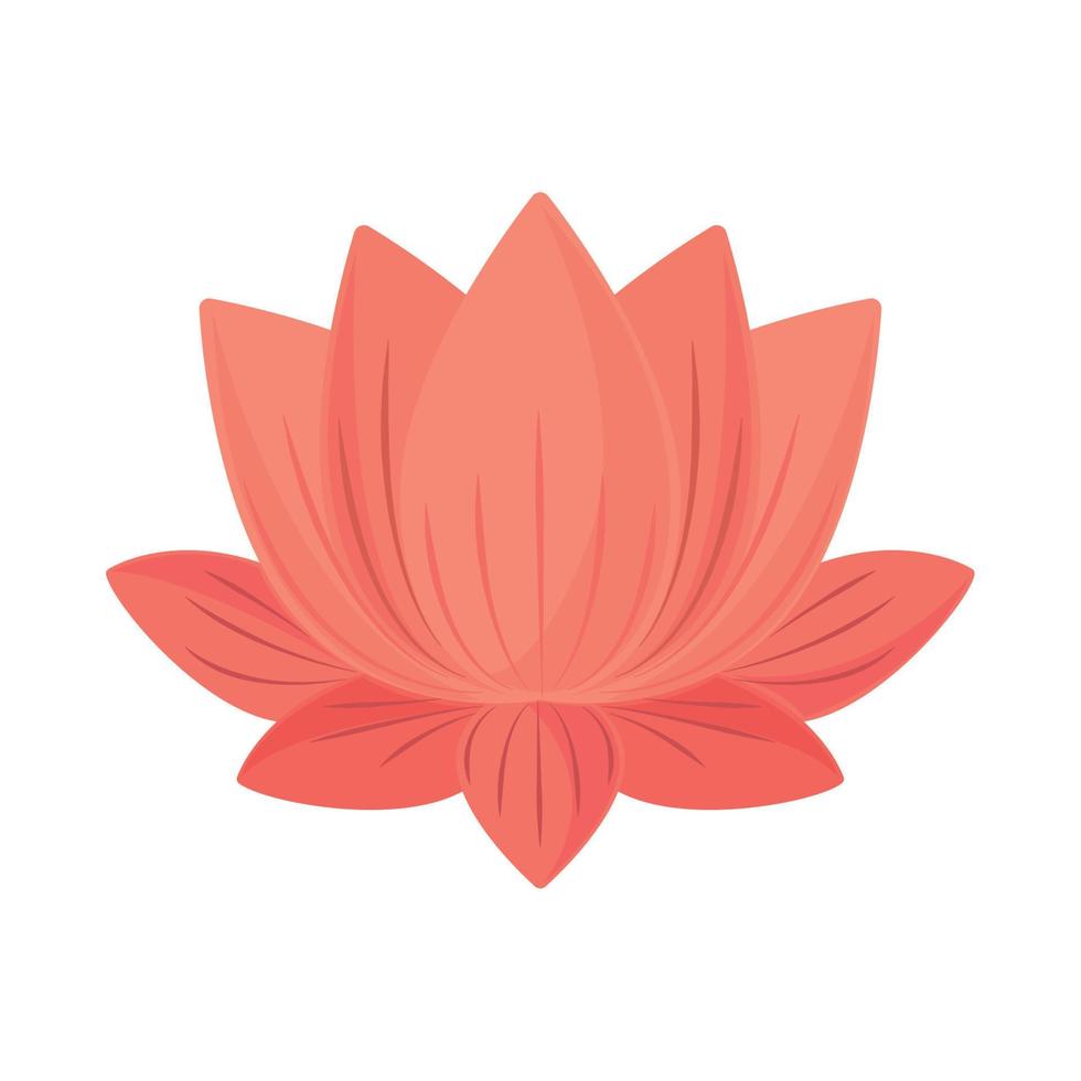 icono de flor de loto vector