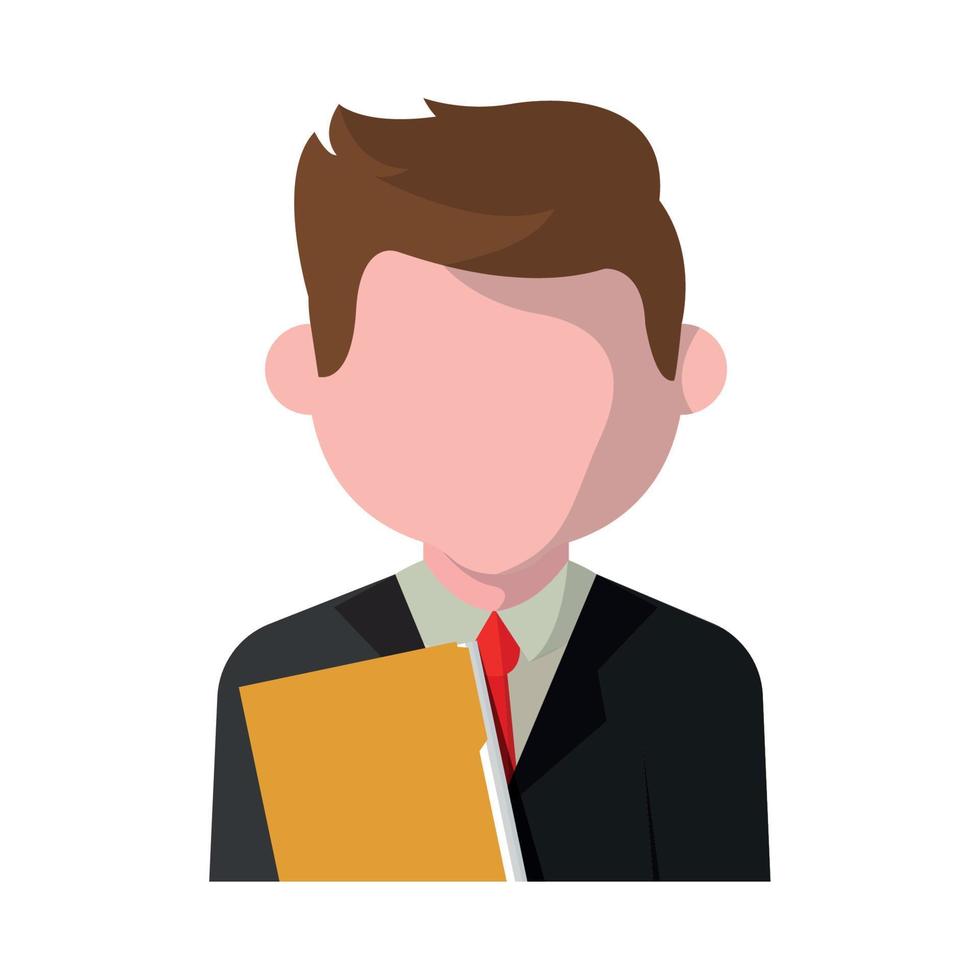 businessman avatar profession vector