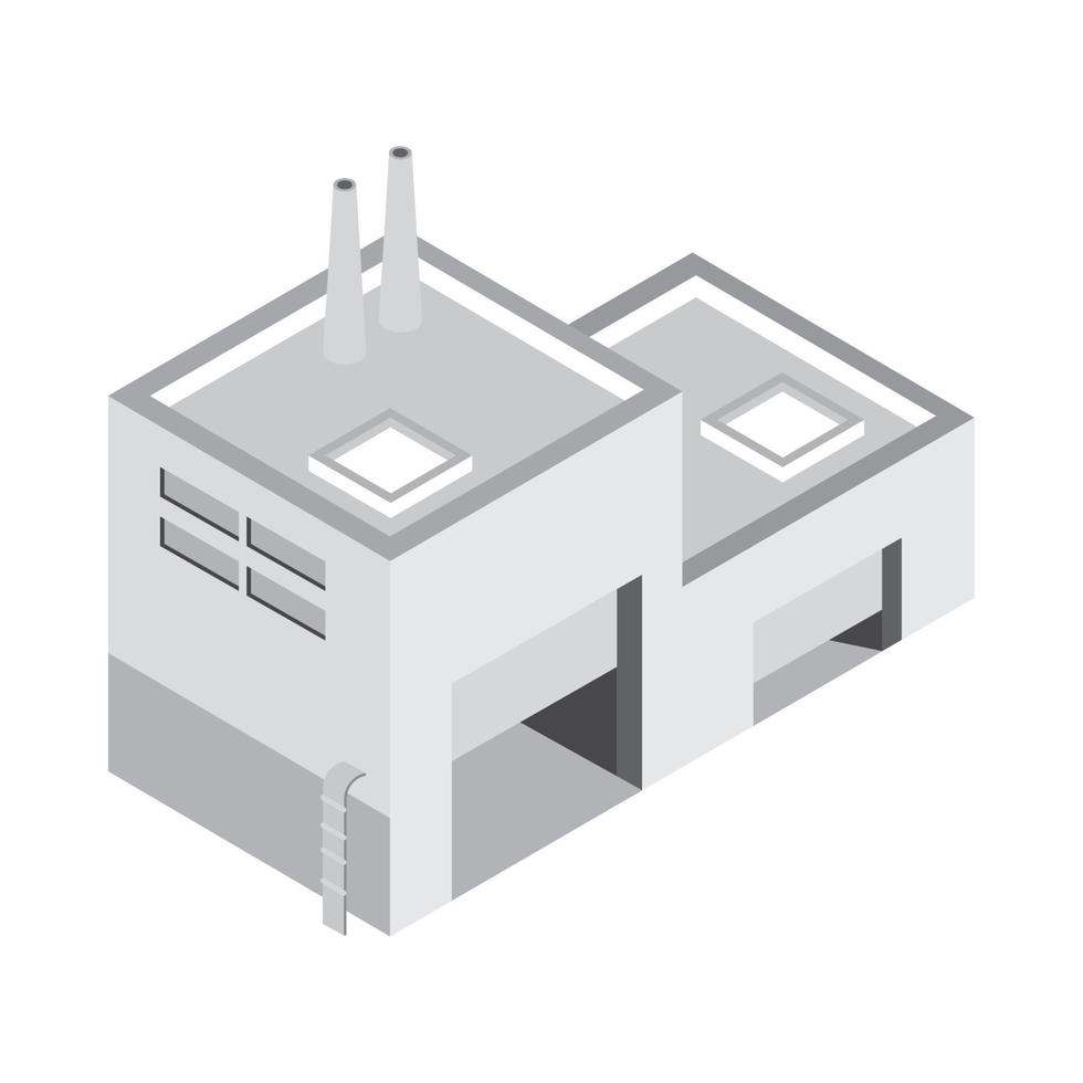 huge factory industrial vector
