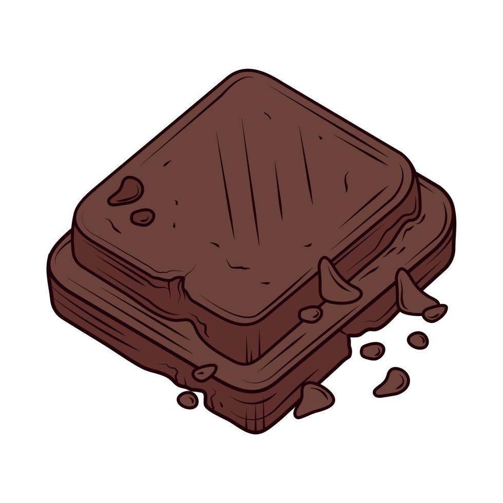 delicious cocoa cake vector