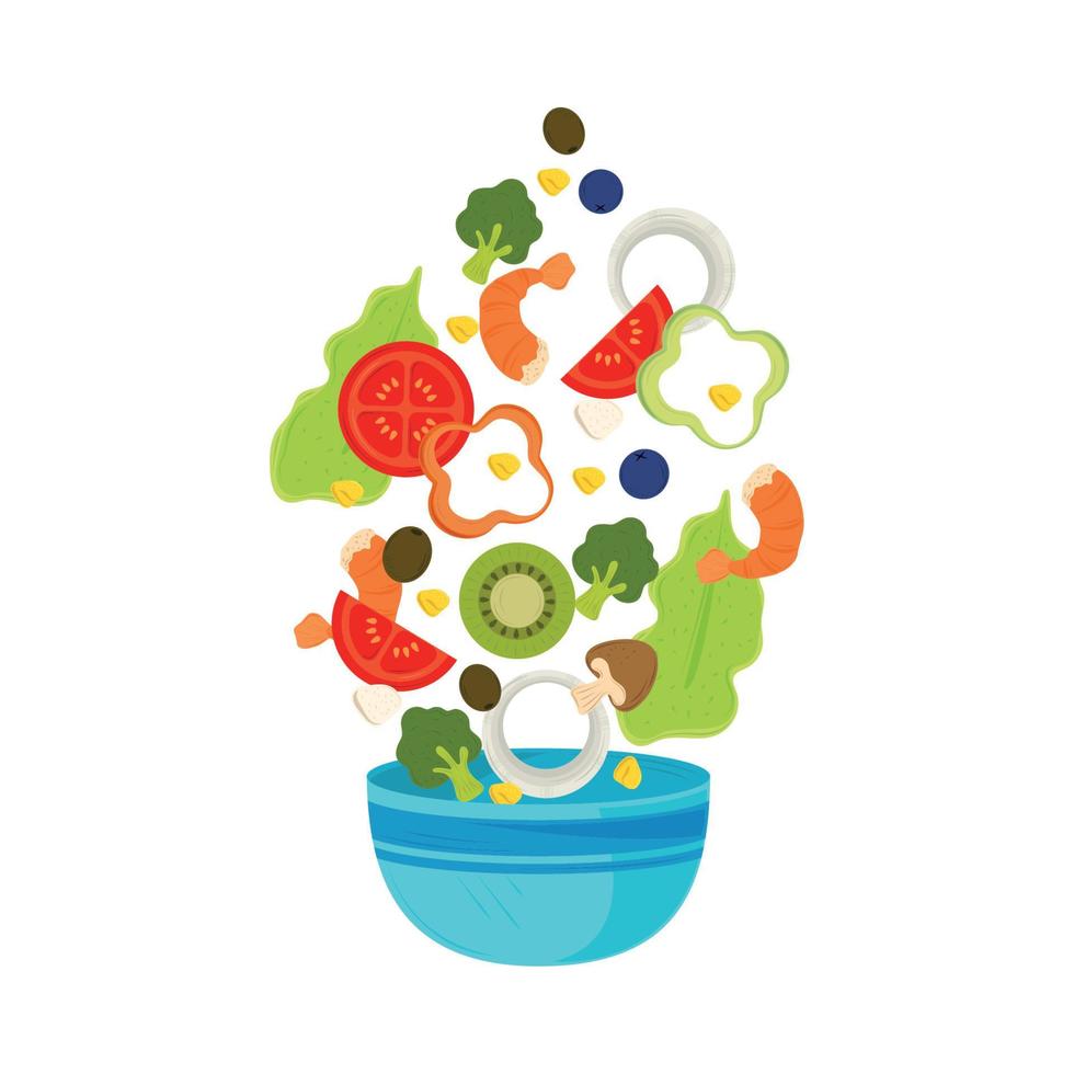 vegetables healthy diet vector