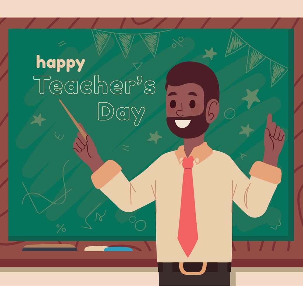 happy teachers day, concept vector