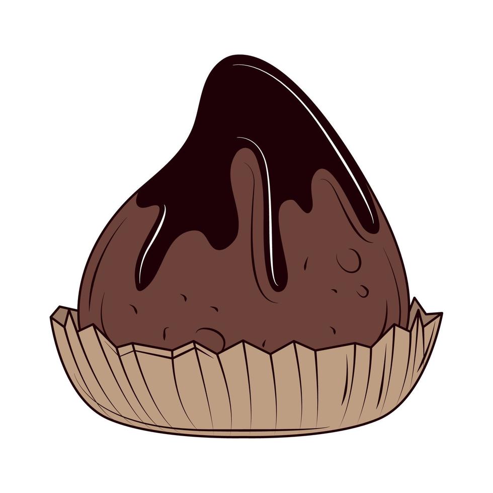 caramelo de chocolate cacao vector