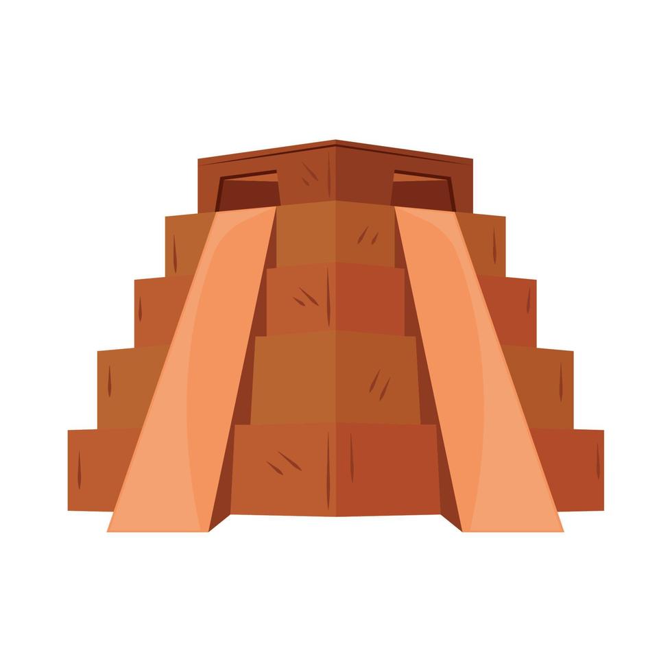 ancient mexican pyramid vector