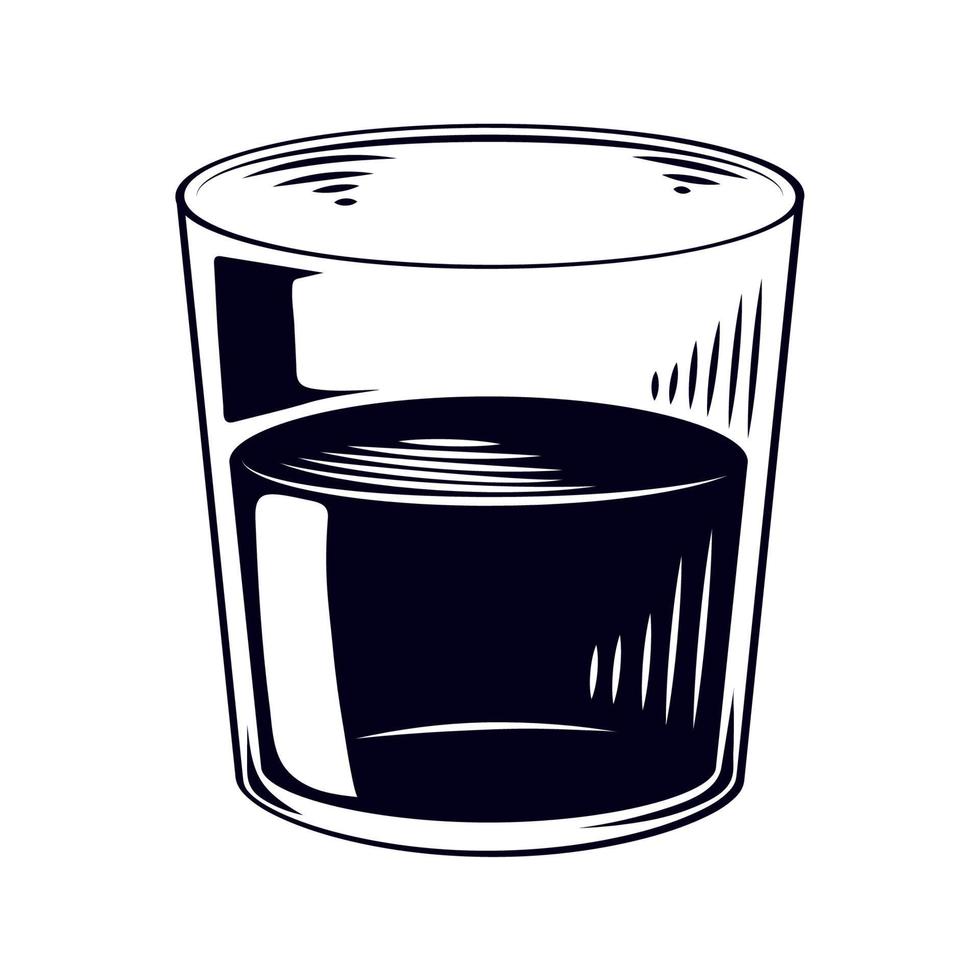 glass of cup vector