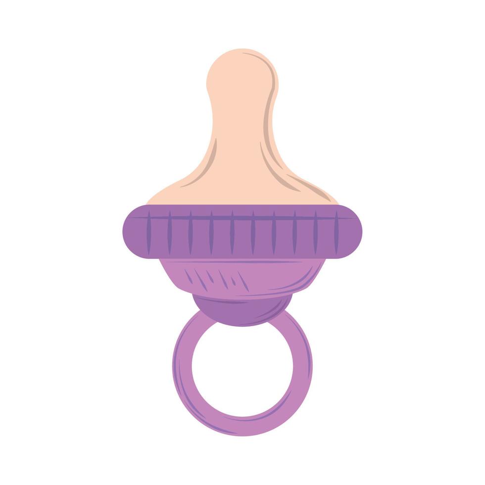 baby pacifier icon vector