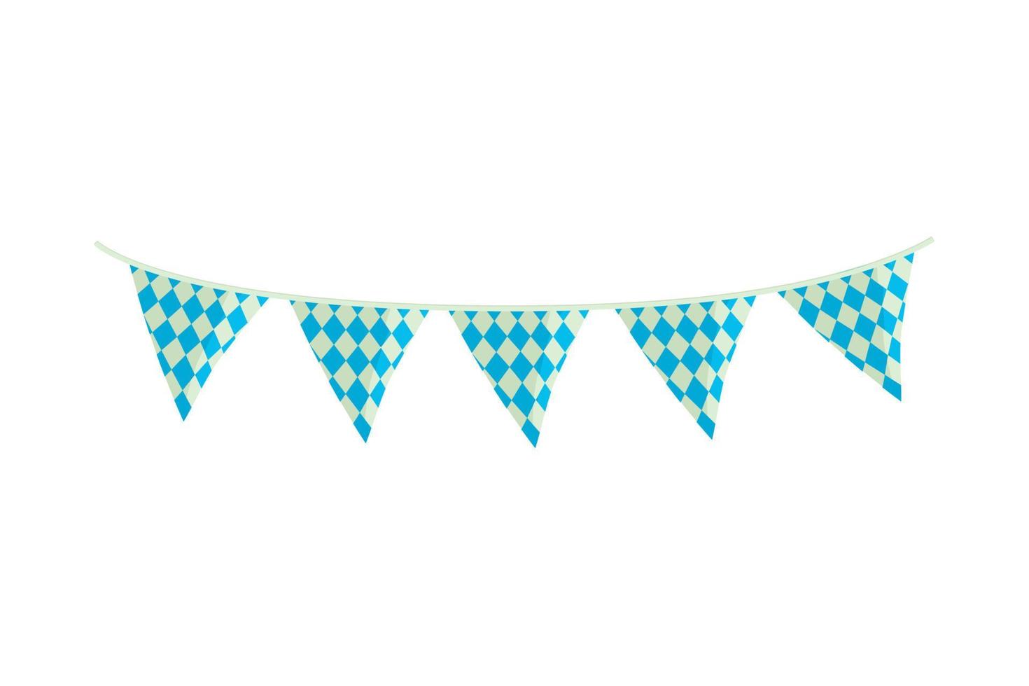 oktoberfest bunting decoration vector
