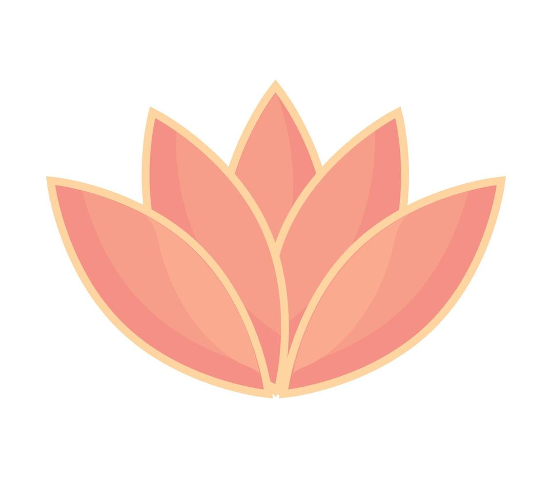 icono de flor de loto vector