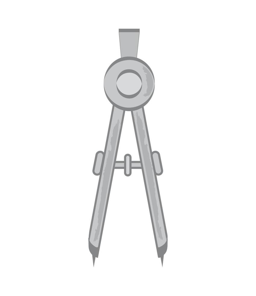 geometric compass icon vector
