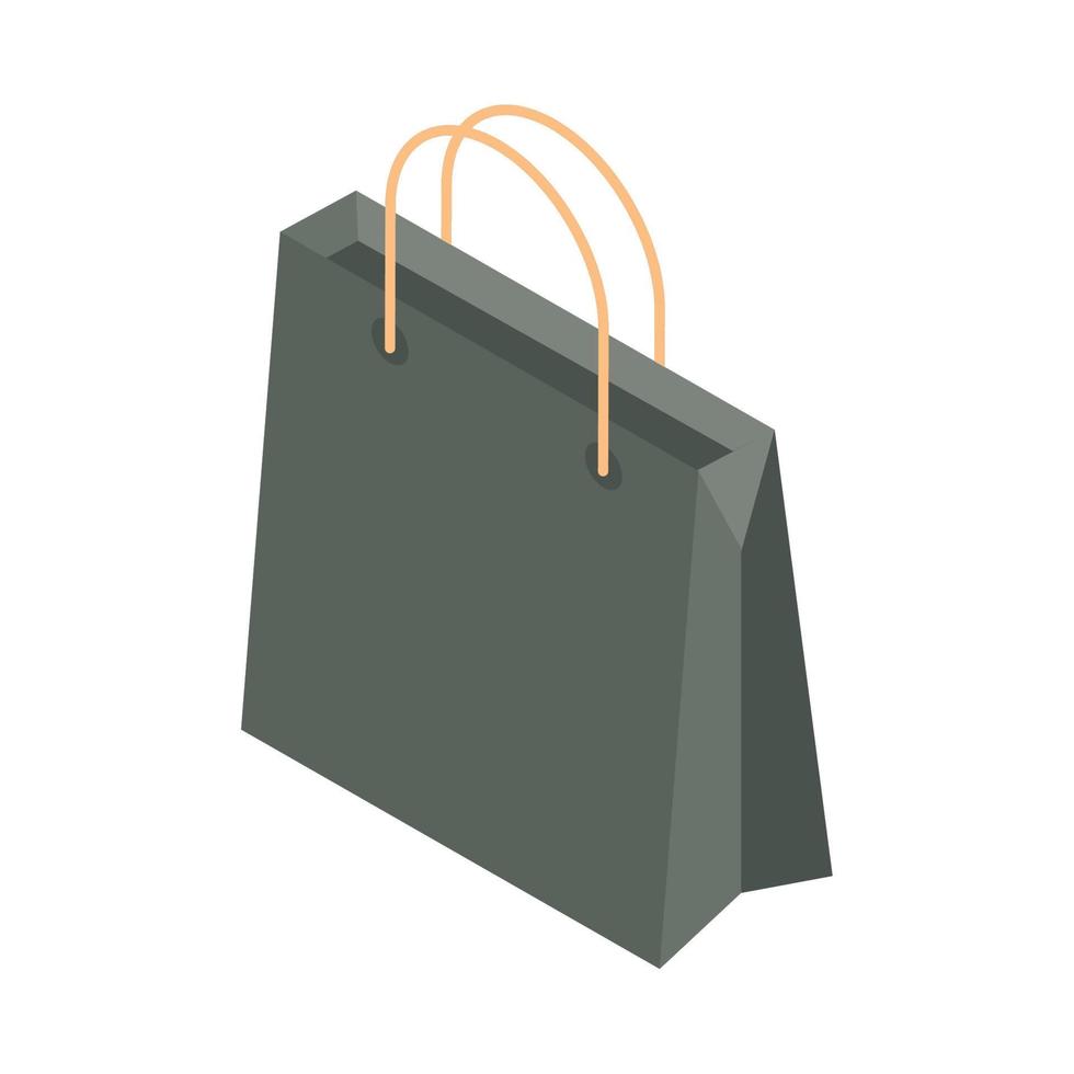 bolsa de compras isométrica vector