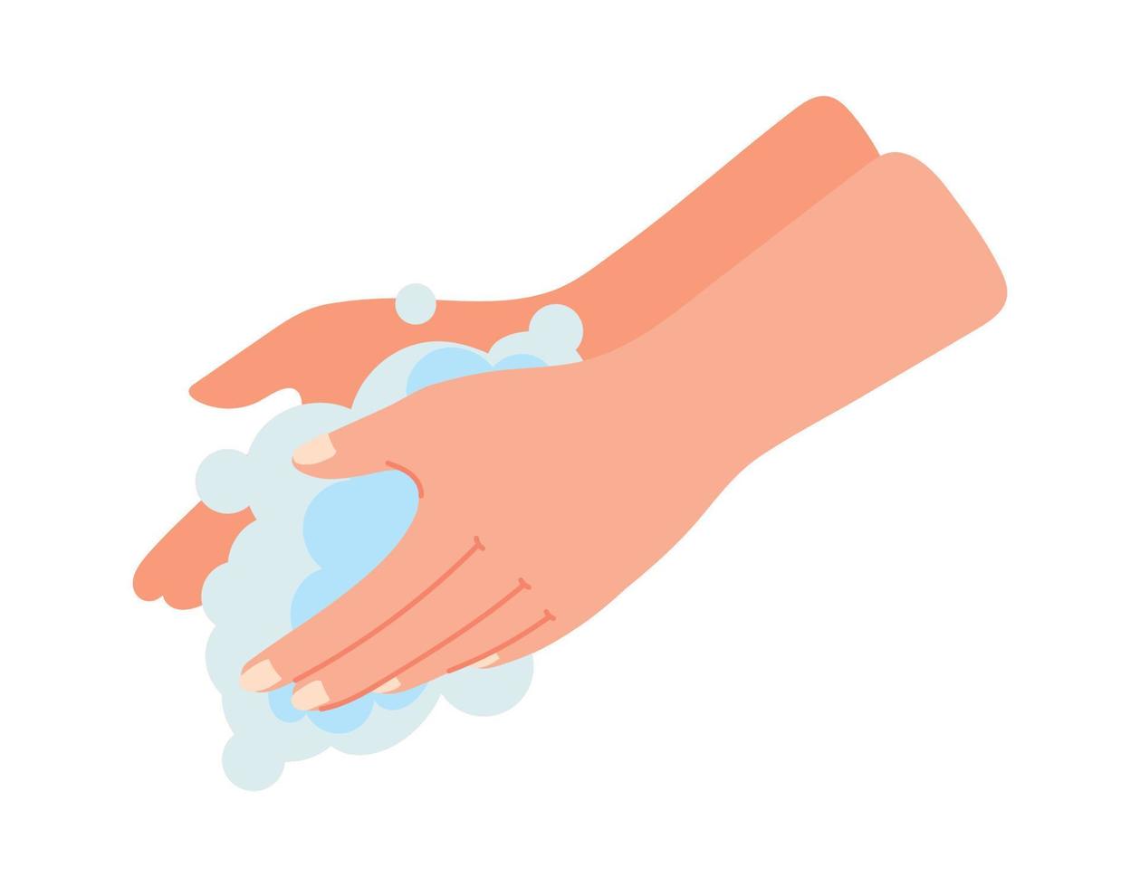 hand washing routine vector