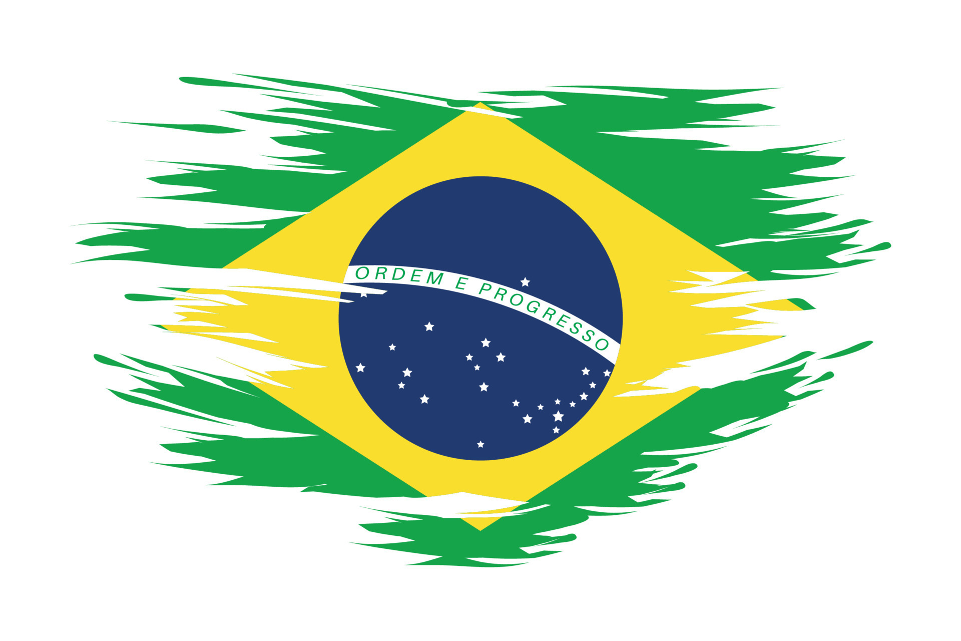 Símbolo Oficial Brasileño Del Vector De La Bandera De Brasil Ilustración  del Vector - Ilustración de estrella, naturalizado: 204239625