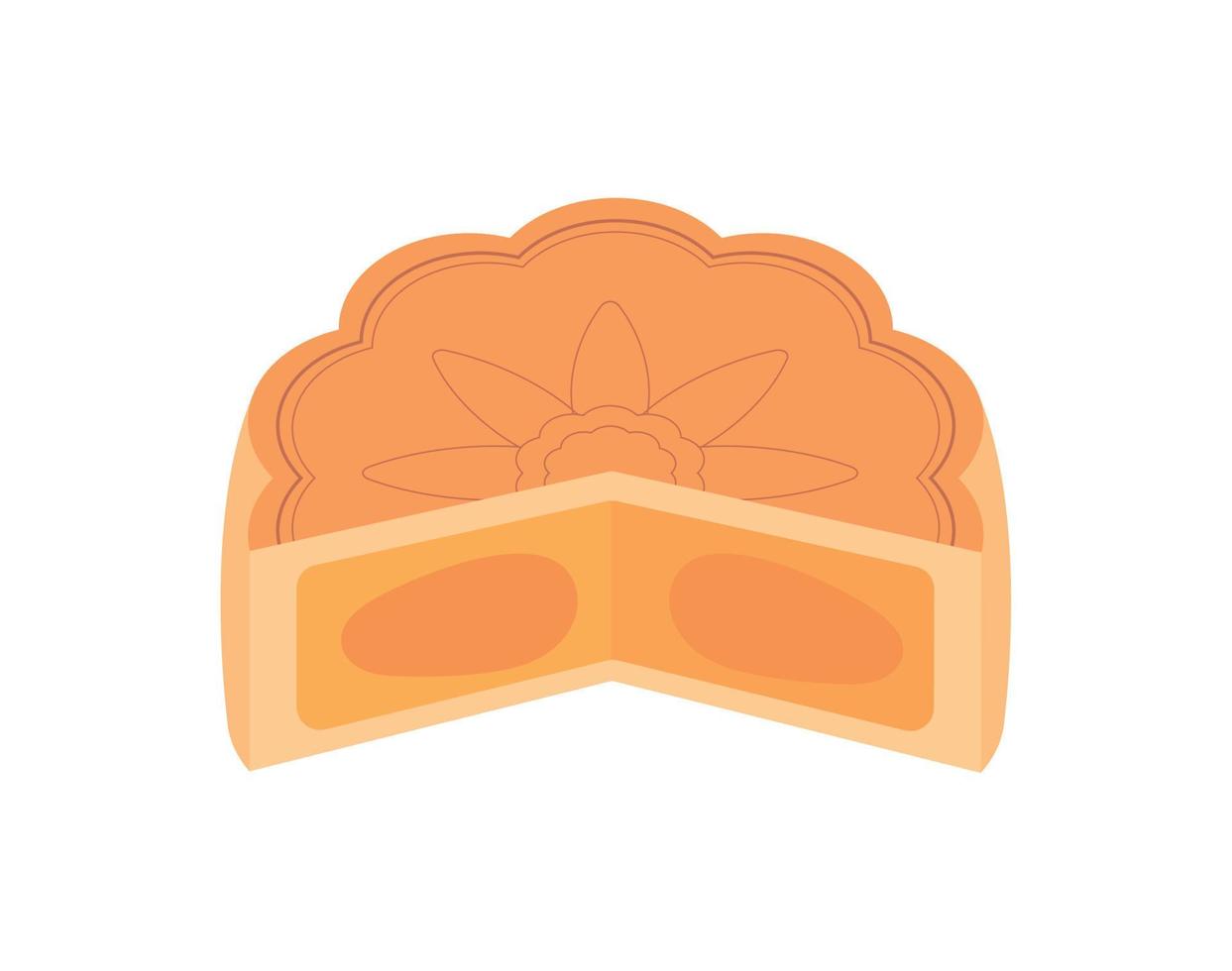 mooncake for mid autumn vector