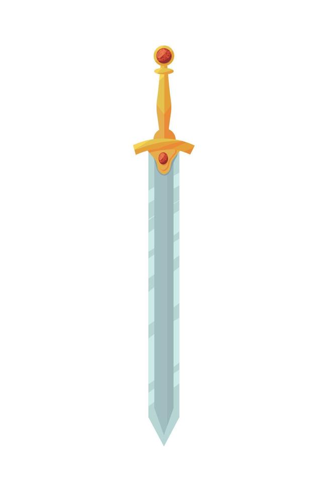 medieval sword icon vector