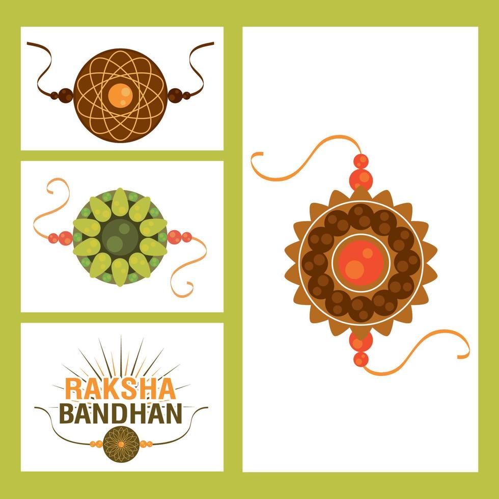 conjunto de raksha bandhan vector