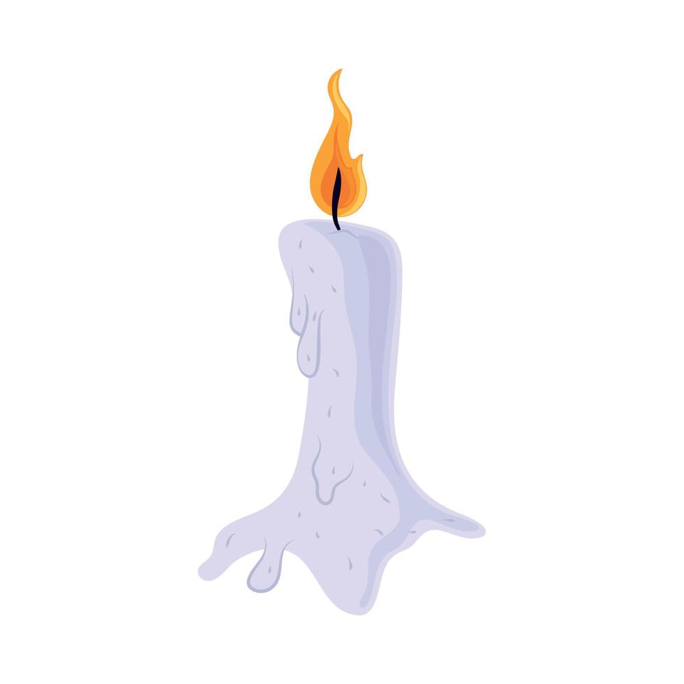 burning candle icon vector