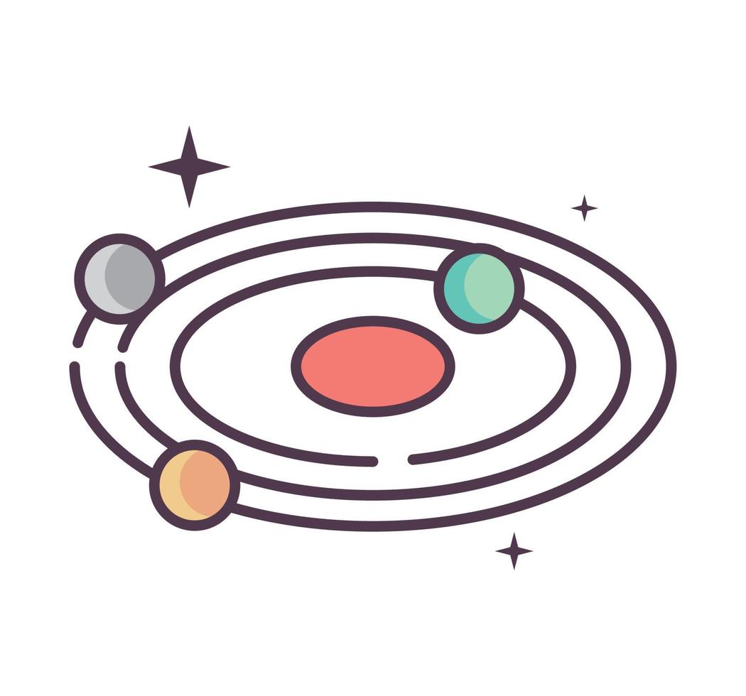 space solar system vector