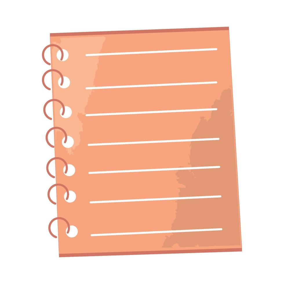 notepad supply icon vector