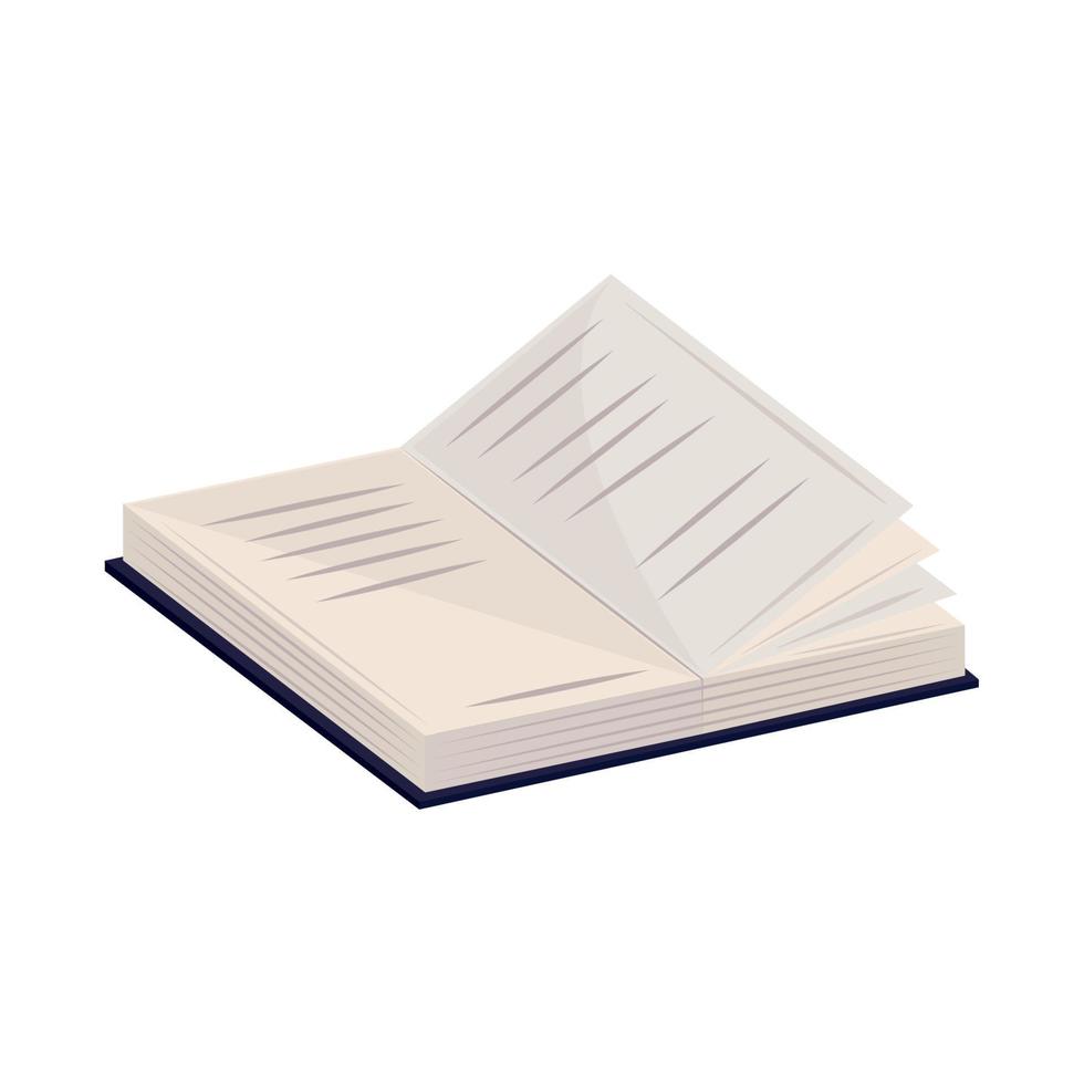 book pages read vector