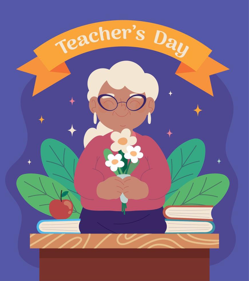 teachers day celebration vector