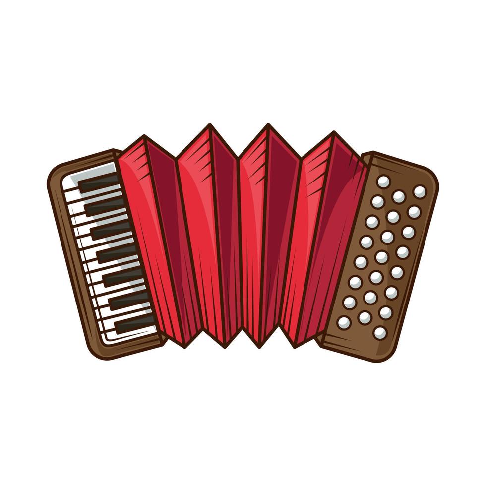 accordion musical instrument vector