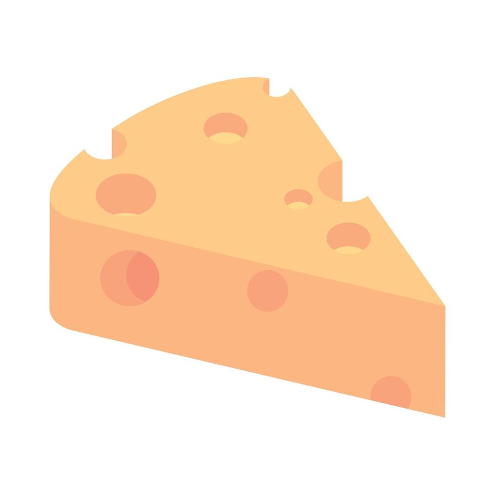 icono de pieza de queso vector