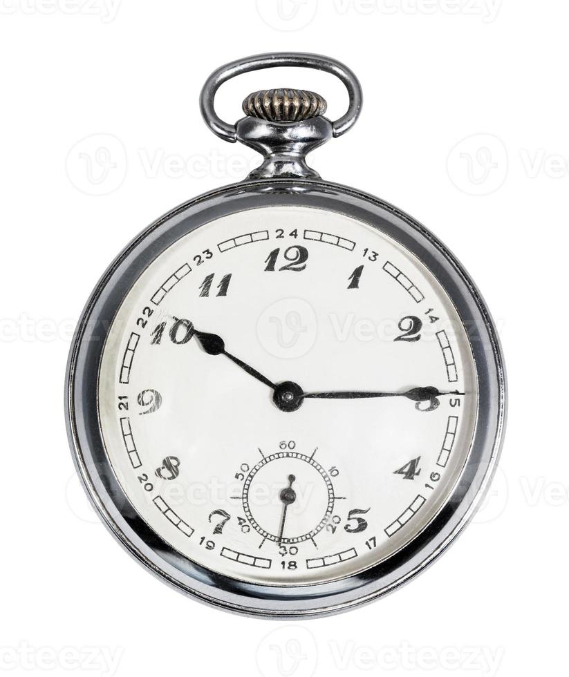 vintage Pocket watch with white dial isolated 10824857 Stock Photo at