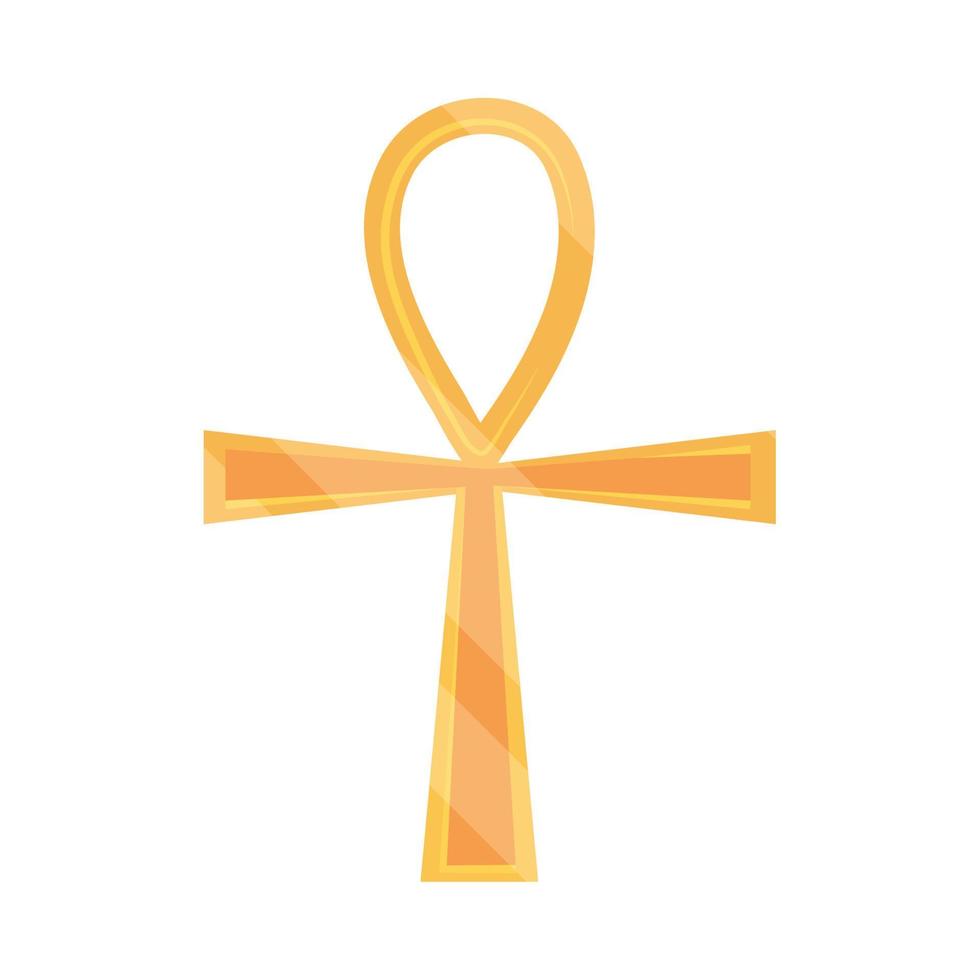 icono de la cruz ankh egipcia vector
