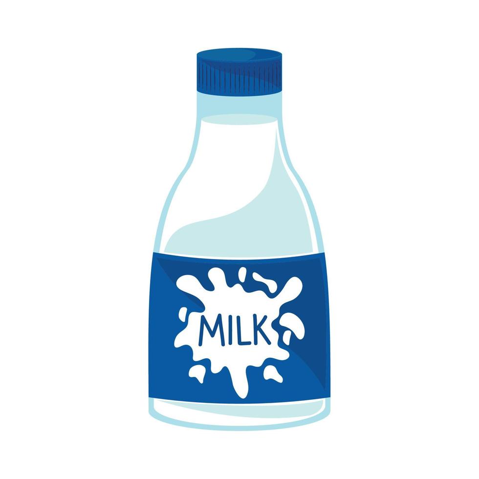 milk bottle icon vector