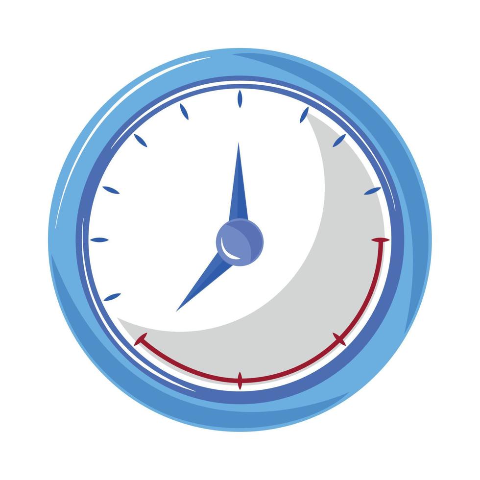 icono de reloj en estilo plano vector