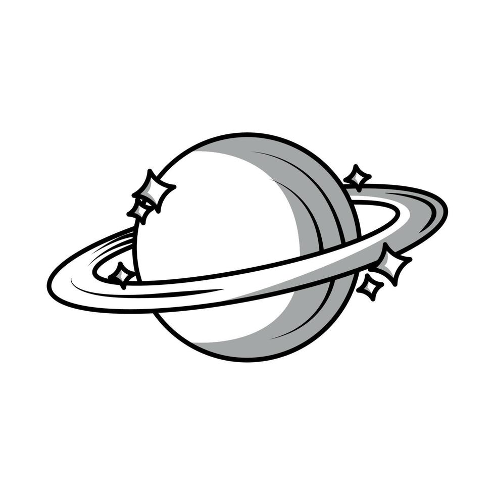 espacio saturno planeta vector