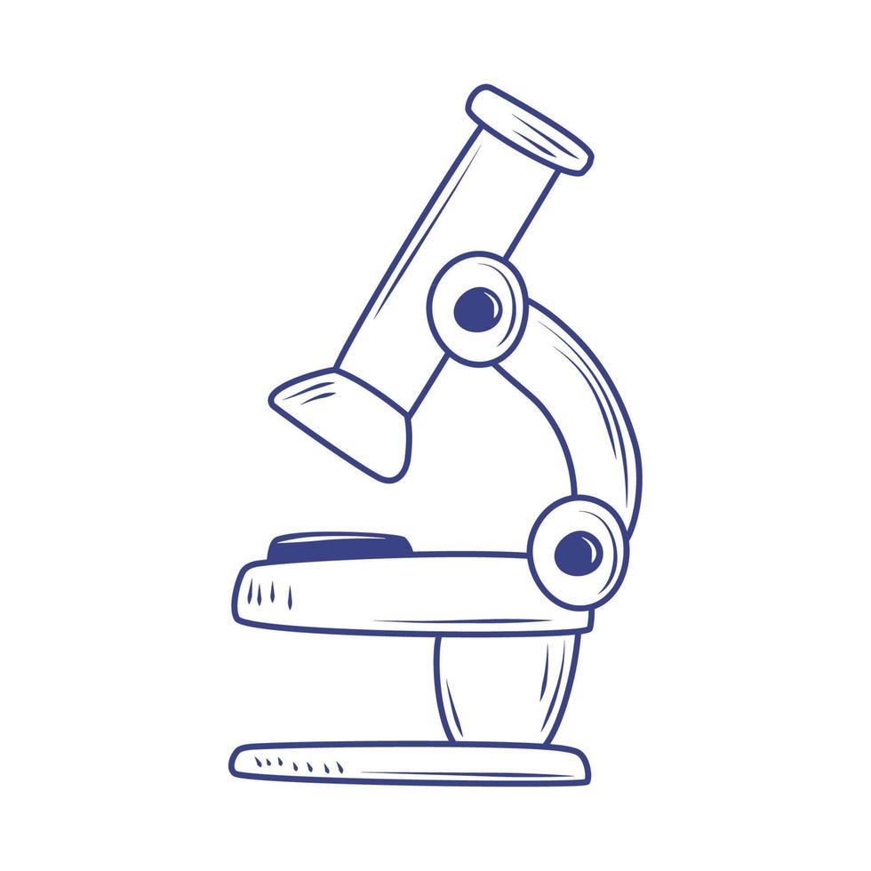 laboratory microscope icon vector