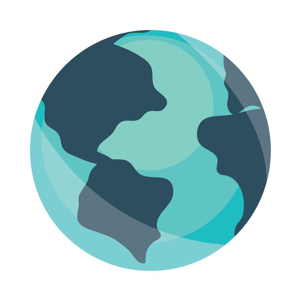 globe map icon vector