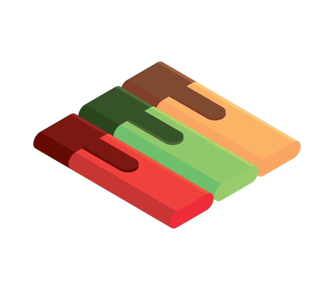 markers school supply vector