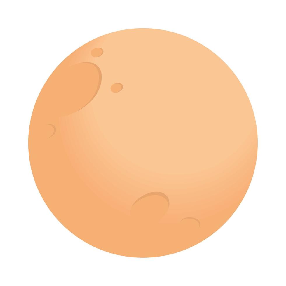 full moon bright vector